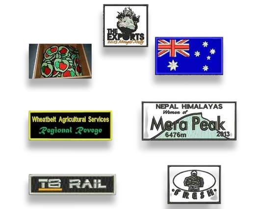 Assorted Designs of Custom Patches for Various Organizations and Events