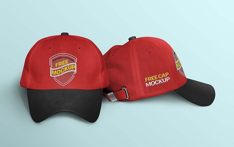 Free cap mockup showcasing realistic embroidery design on a baseball cap.